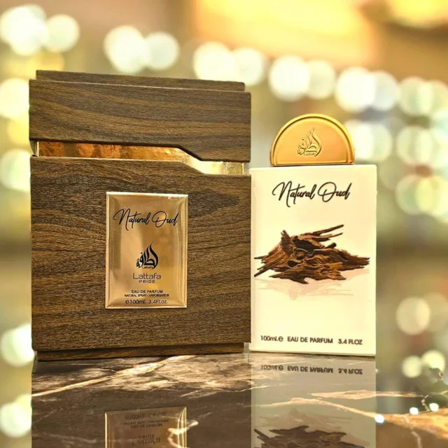 ادوپرفیوم لطافه مدل Natural Oud با رایحه گرم حجم 100 میلی‌لیتر 101825398