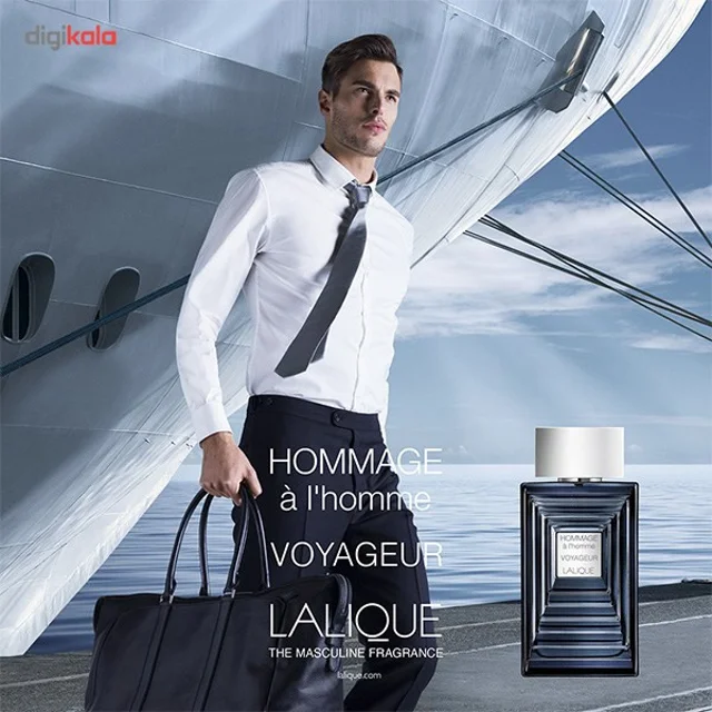 ادو تویلت مردانه لالیک مدل Hommage a l'homme Voyageur حجم 100 میلی لیتر 101782717